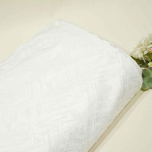 White Shimmer Brocade Jacquard OE-12352