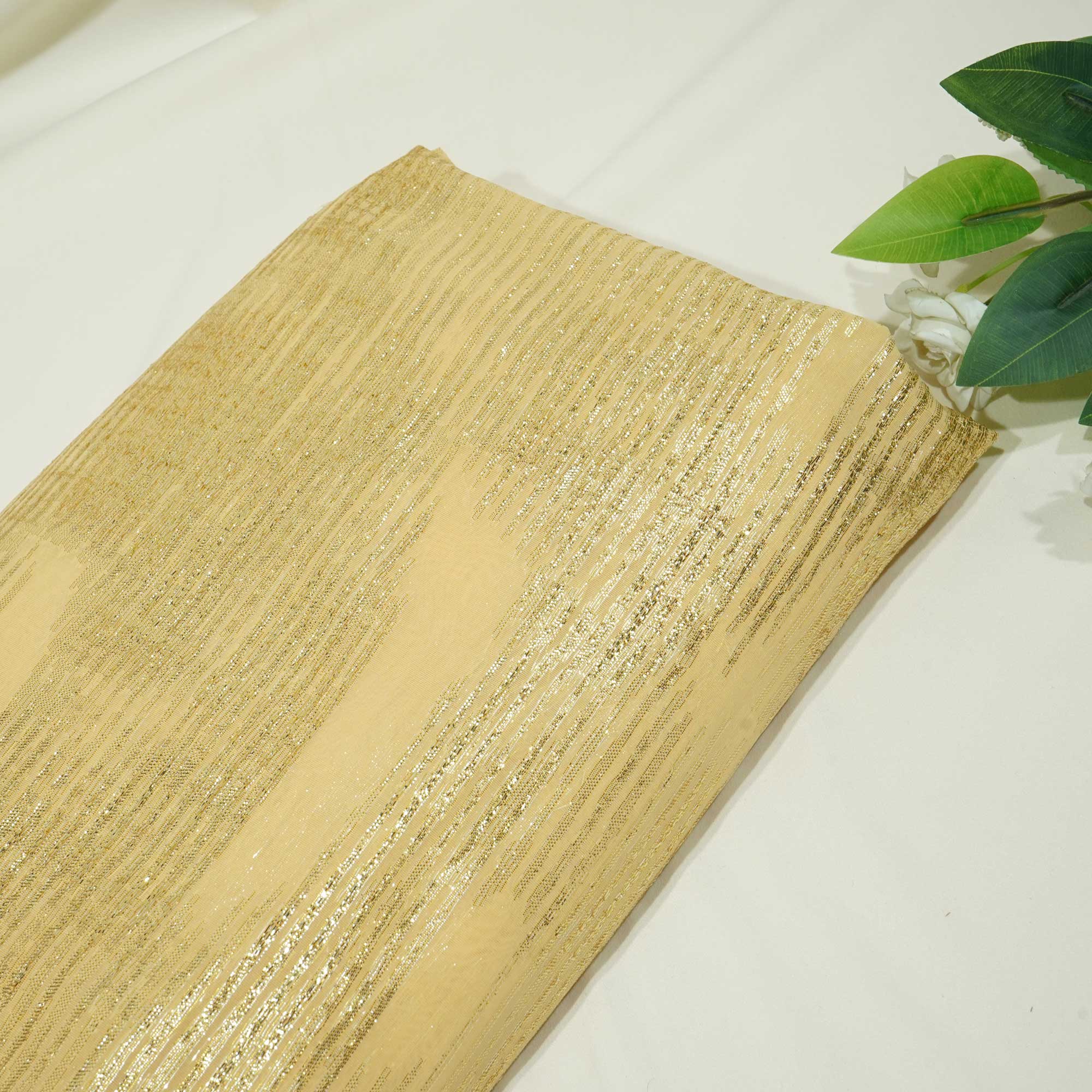 Golden With Gold Lurex Chiffon Lurex OE-12409  