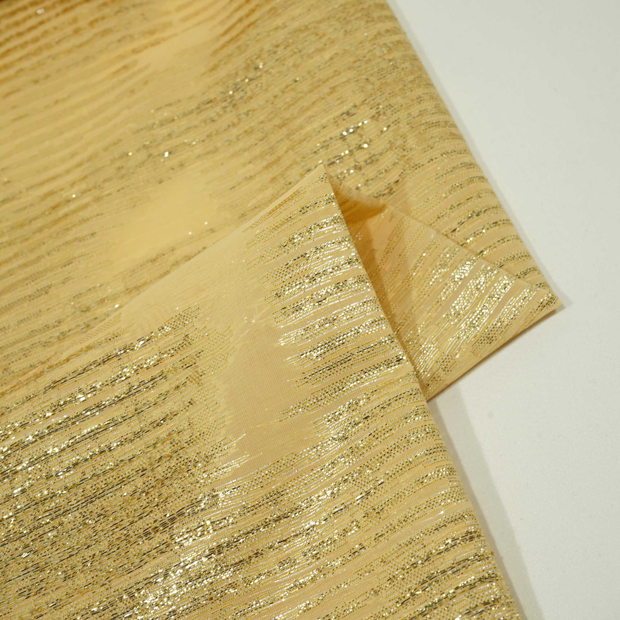 Golden With Gold Lurex Chiffon Lurex OE-12409  