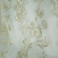 White & Golden Floral With Lurex Organza Jacquard OE-12415  