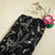Black & Silver Imported Sequence Embroidery Net CF-12474