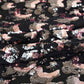 Black & Pink Imported Sequins Embroidery Net Fabric