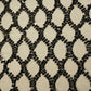 Black Imported Beads Sequence Embroidery Net CF-12490