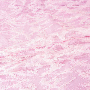 Pink Beads Imported Shimmer Embroidery Net Fabric - TradeUNO