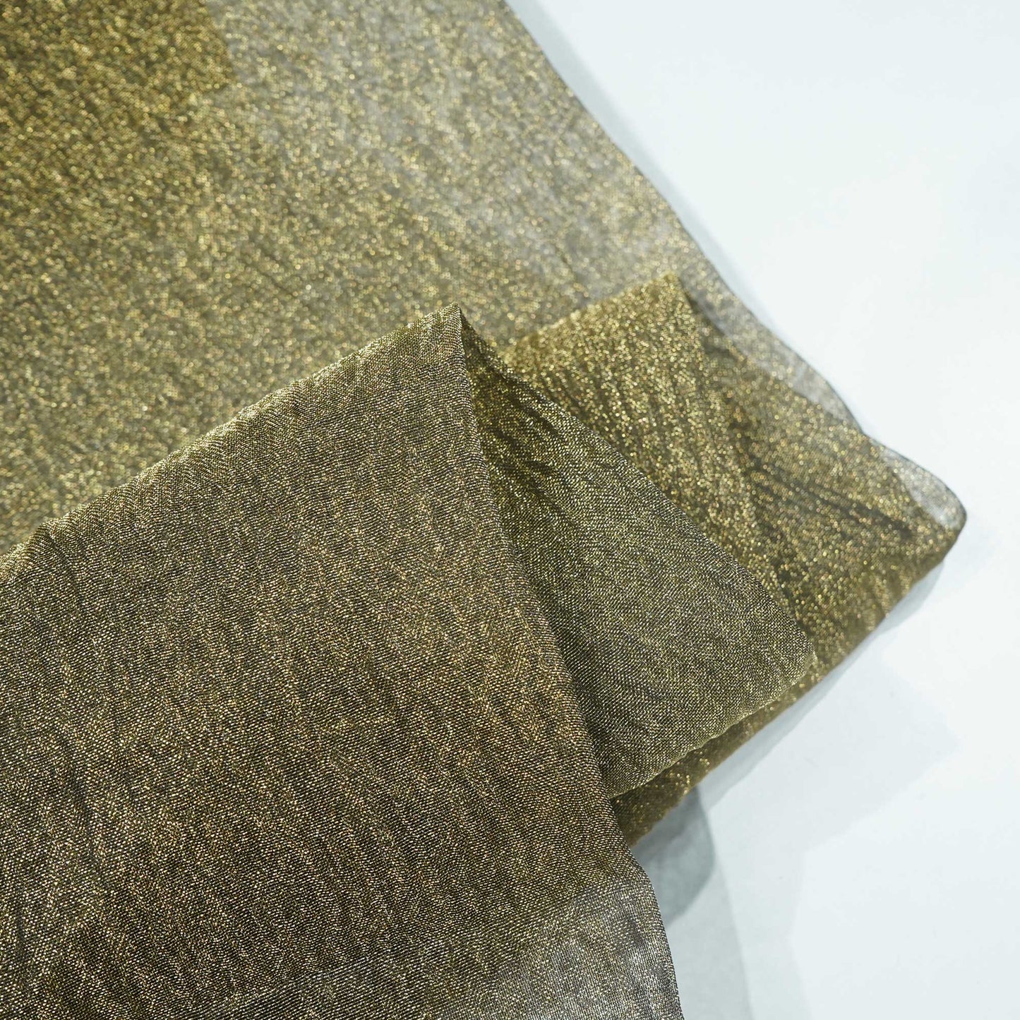 Dark Goldish Solid Shimmer Crushed Crushed Tissue KR-12758