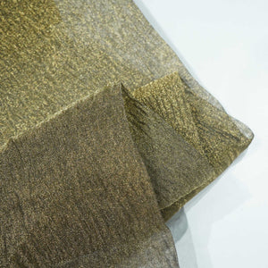 Dark Goldish Solid Shimmer Crushed Crushed Tissue KR-12758