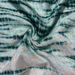 Dark Green Shibhori Print Russian Jacquard Fabric