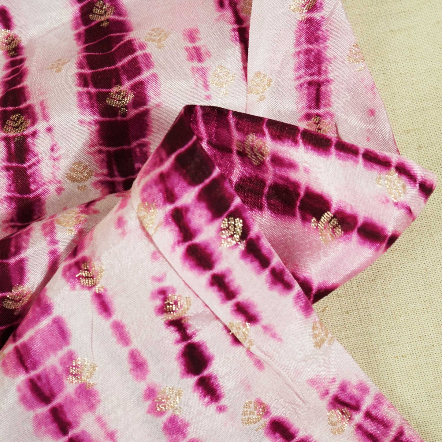 Purple Shibhori Print Russian Jacquard BJ-12804