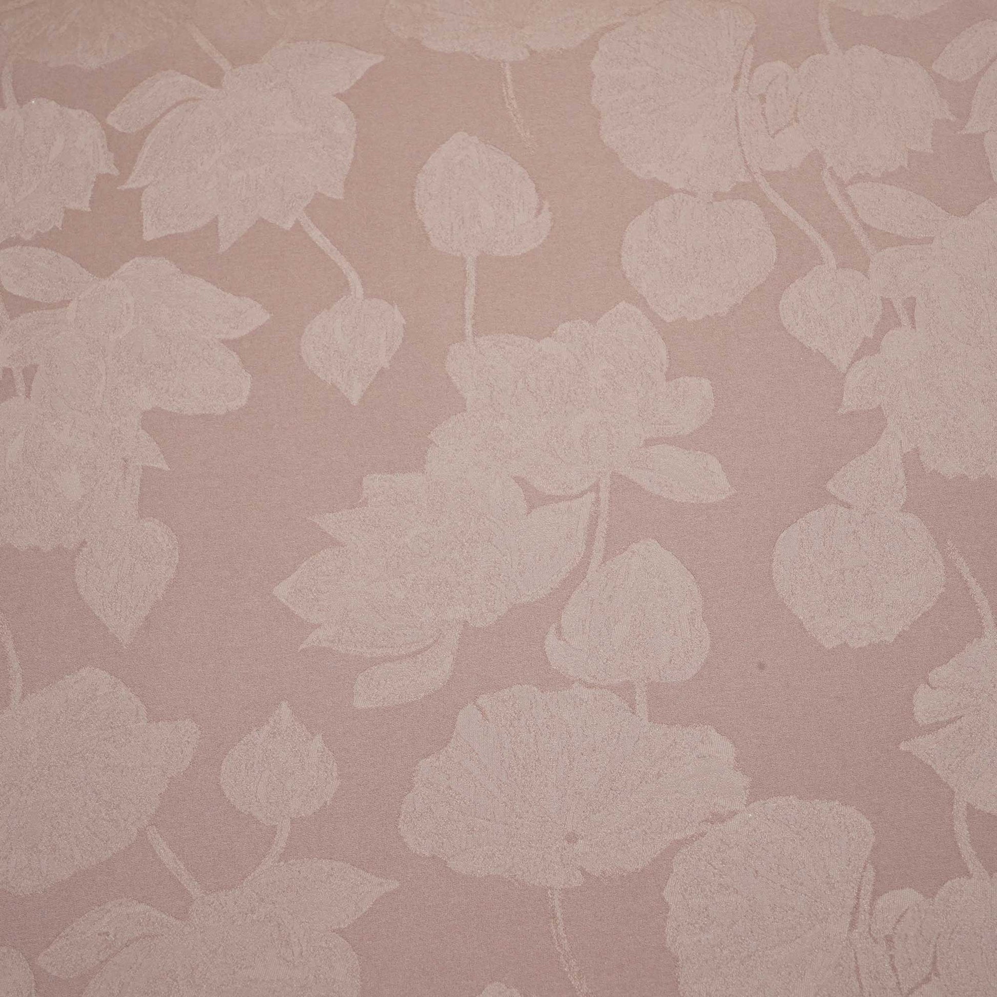 Dull Pink Floral Satin Jacquard OE-12839  