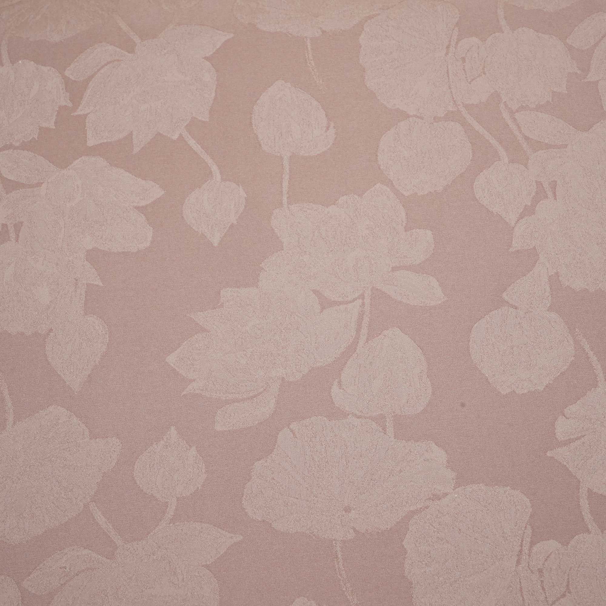 Dull Pink Floral Satin Jacquard OE-12839  