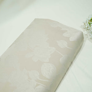 Cream Floral Satin Jacquard OE-12844  