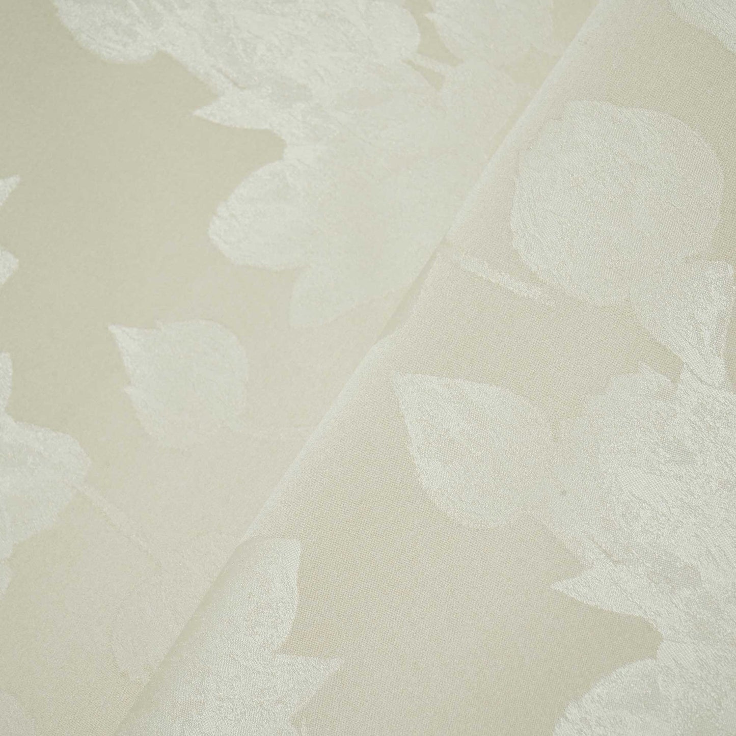 Cream Floral Satin Jacquard OE-12844  