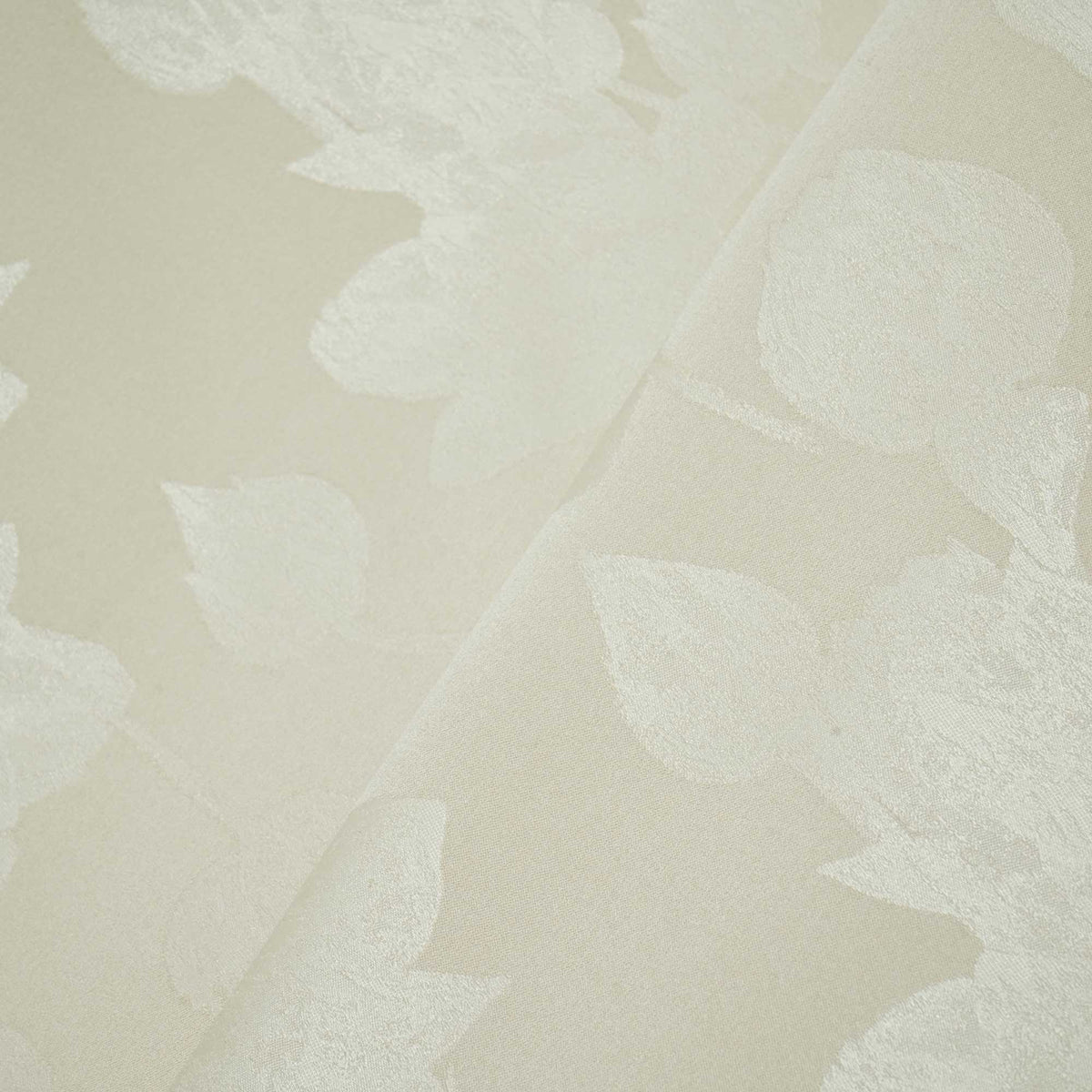 Cream Floral Satin Jacquard OE-12844  
