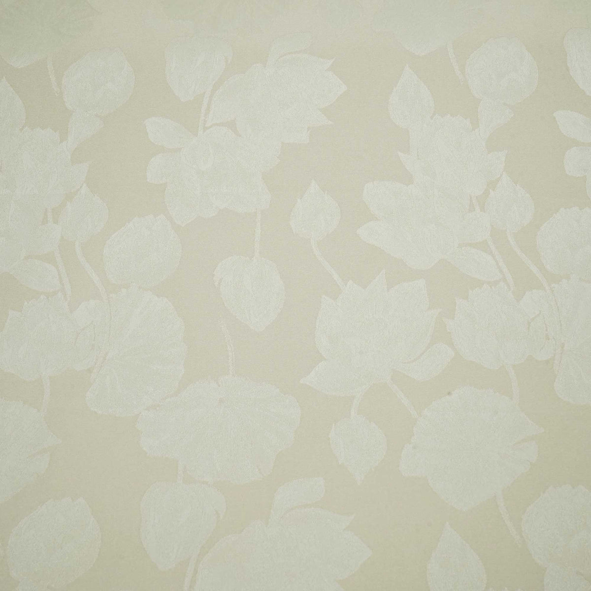 Cream Floral Satin Jacquard OE-12844  