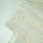 White & Gold Stripe With Lurex Sequence Embroidery Organza ASM-13145