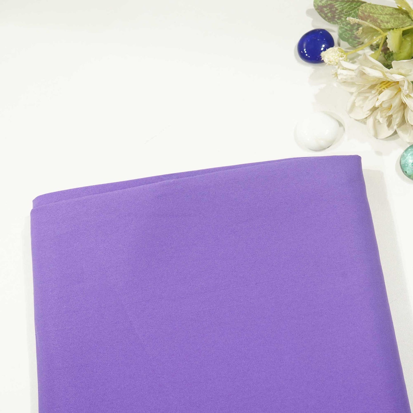 French Violet Solid Malai Crepe ST-13178