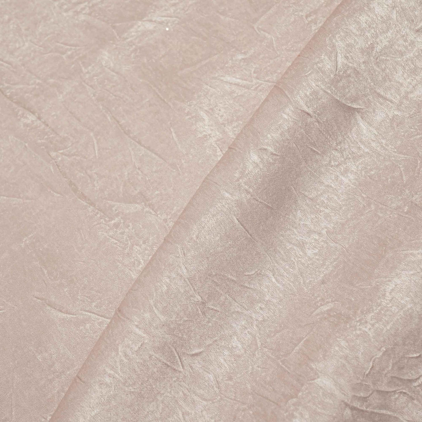 Light Pink Solid Crushed Chanderi Velvet CF-13288