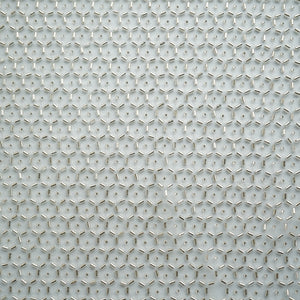 Sky Blue Beads Embroidery Net Fabric