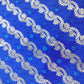 Blue Zari bandhej Jacquard Silk NH-13362