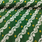 Dark Green Zari bandhej Jacquard Silk NH-13365