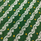 Dark Green Zari bandhej Jacquard Silk NH-13365