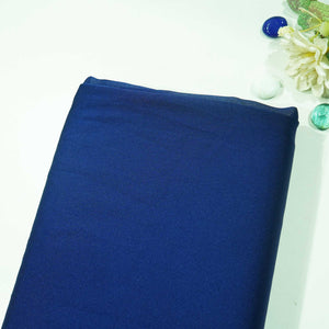 Navy Blue Solid Georgette Satin SVF-13375