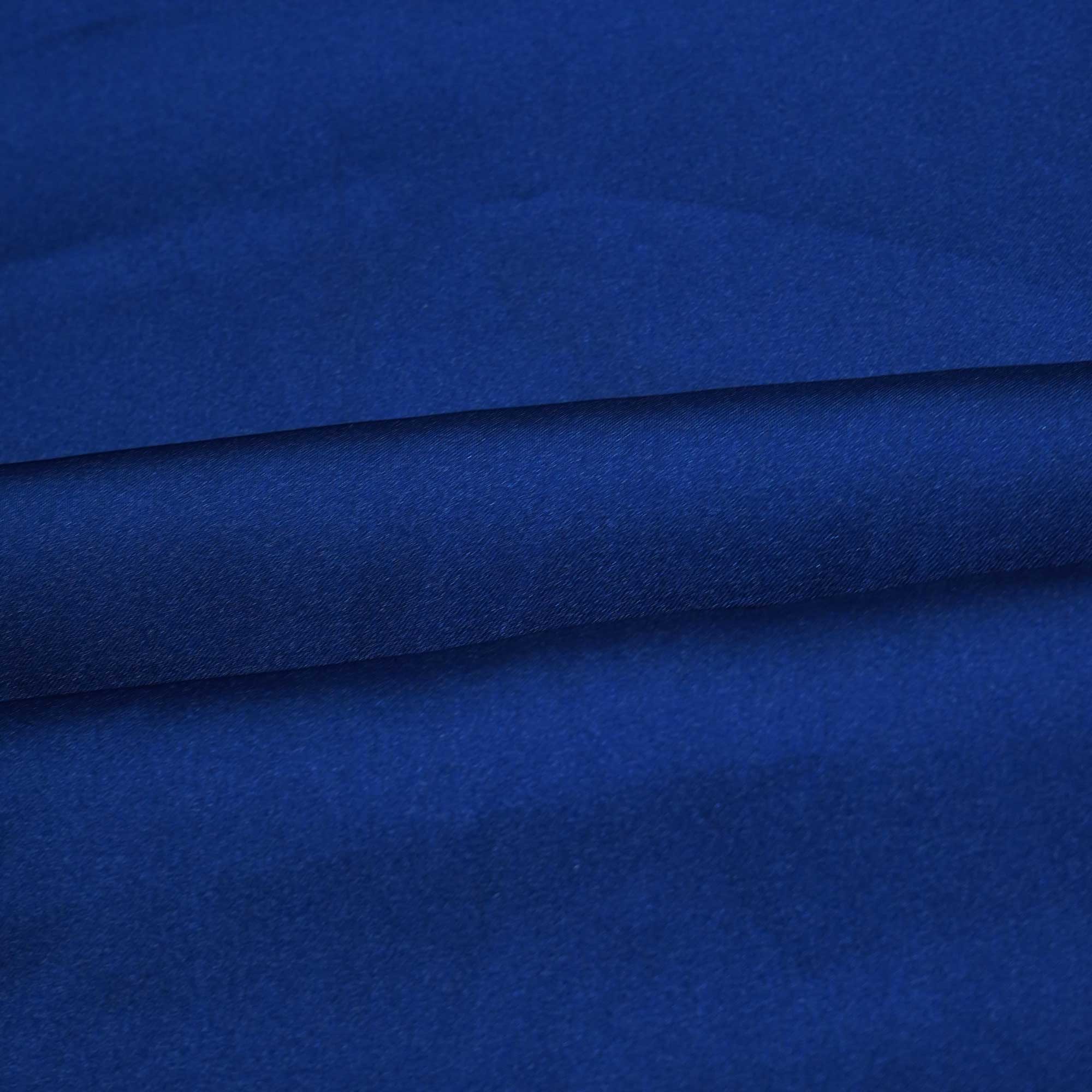 Navy Blue Solid Georgette Satin SVF-13375