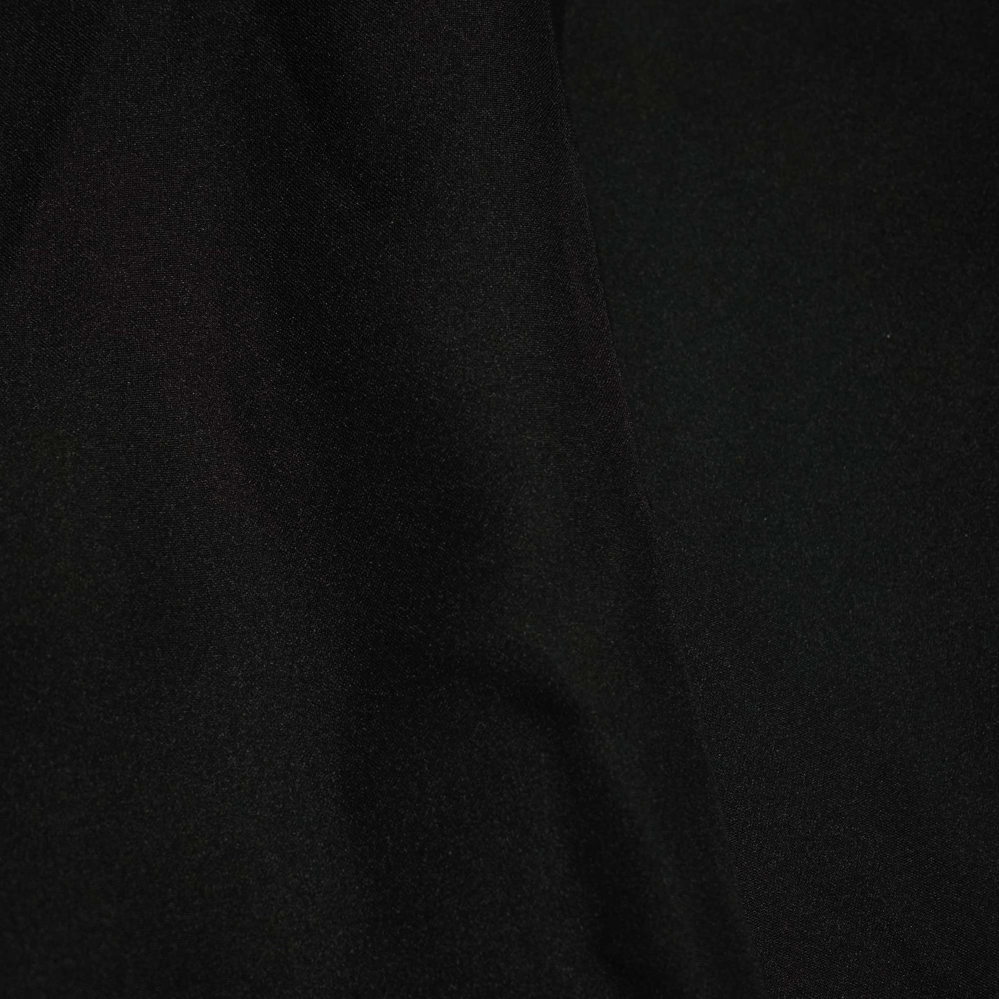 Black Solid Georgette Satin SVF-13379