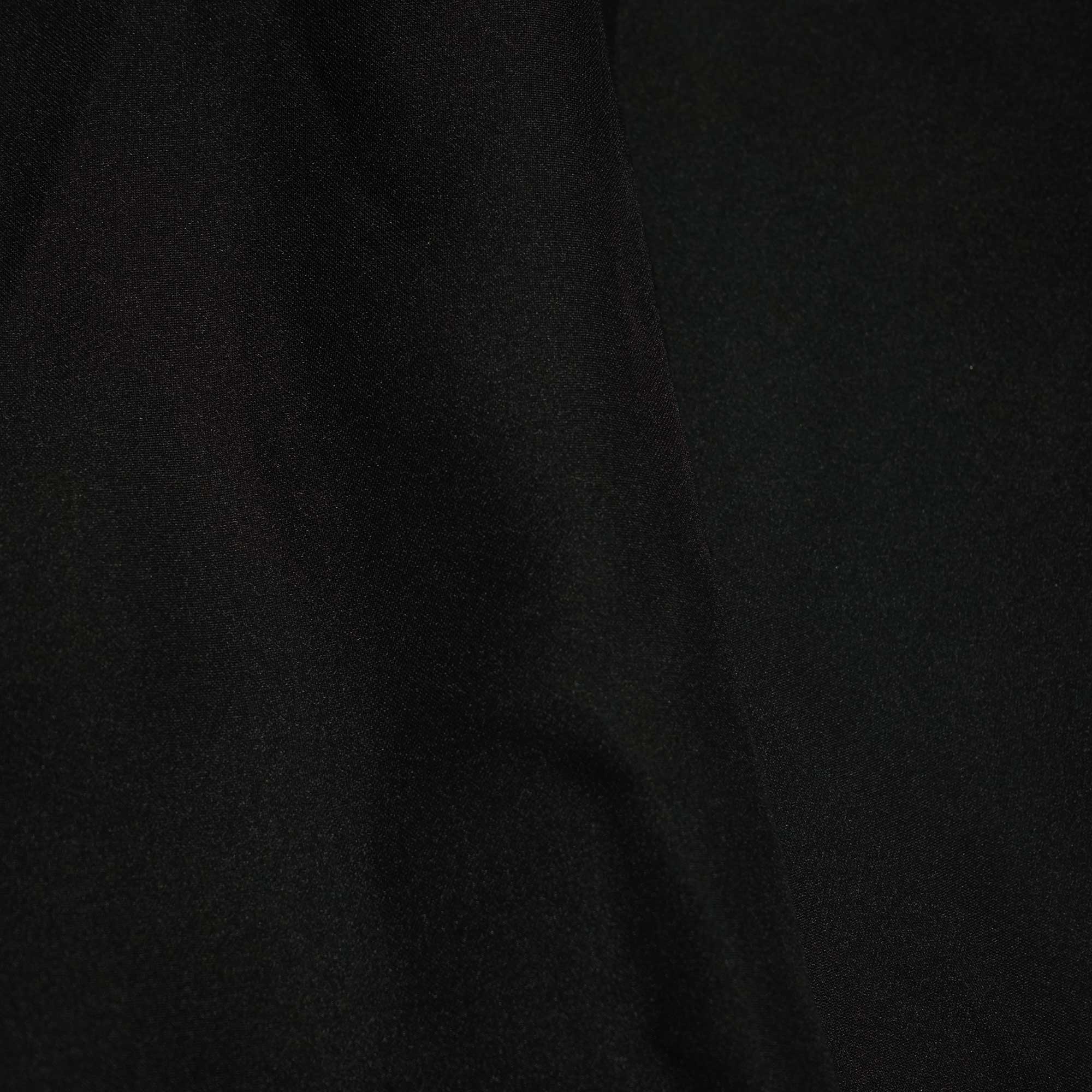 Black Solid Georgette Satin SVF-13379