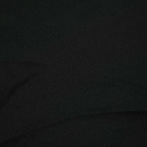 Black Solid Georgette Satin SVF-13379