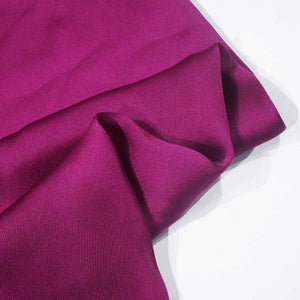 Dark Purple Solid Georgette Satin SVF-13385
