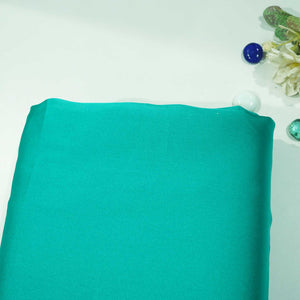 Emerald Green Solid Georgette Satin SVF-13389