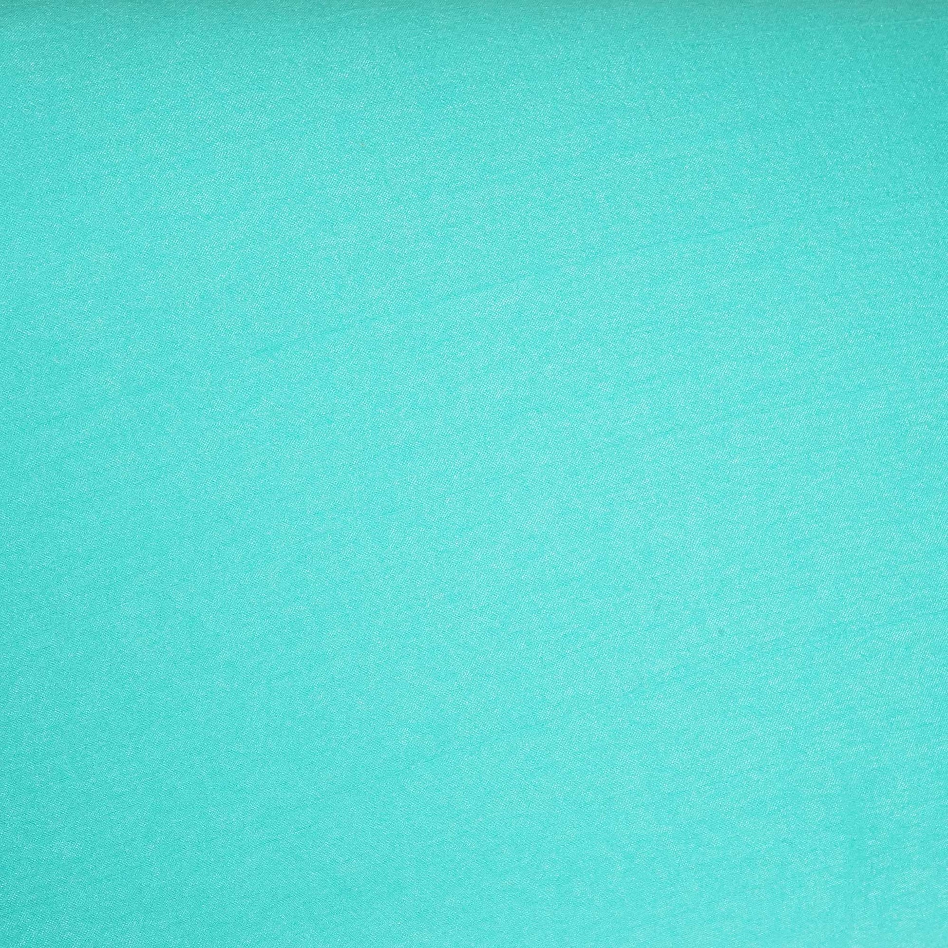 Turquoise Green Solid Bemberg Silk Fabric KC-13436