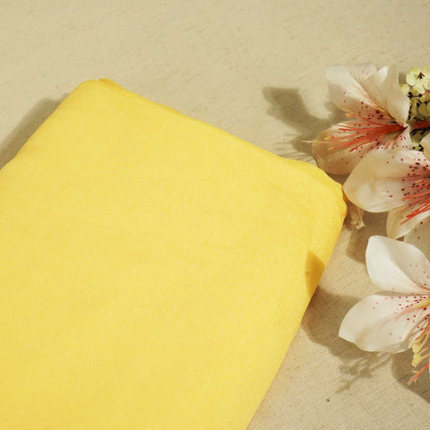 Yellow Solid Bemberg Silk Fabric KC-13468