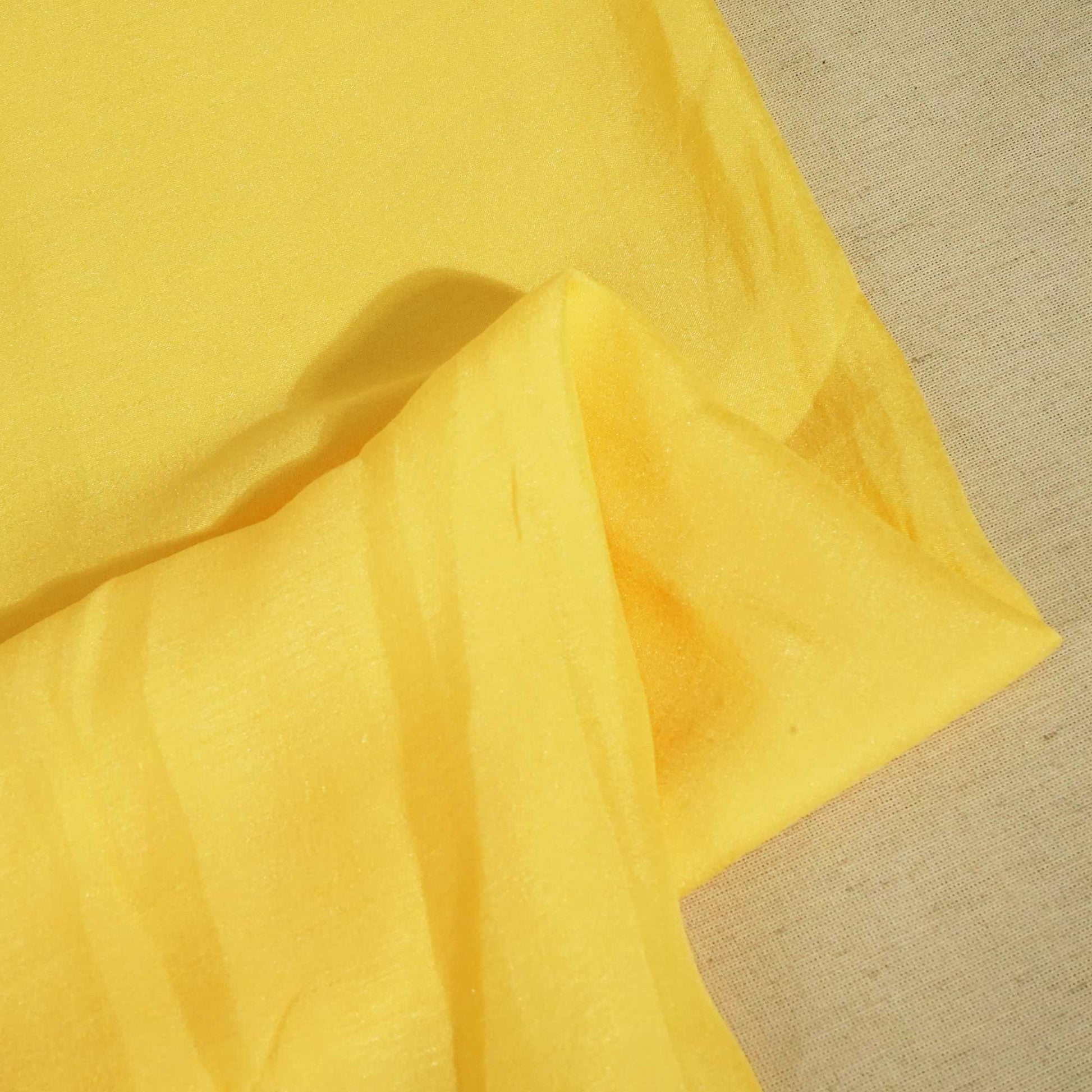 Yellow Solid Bemberg Silk Fabric KC-13468