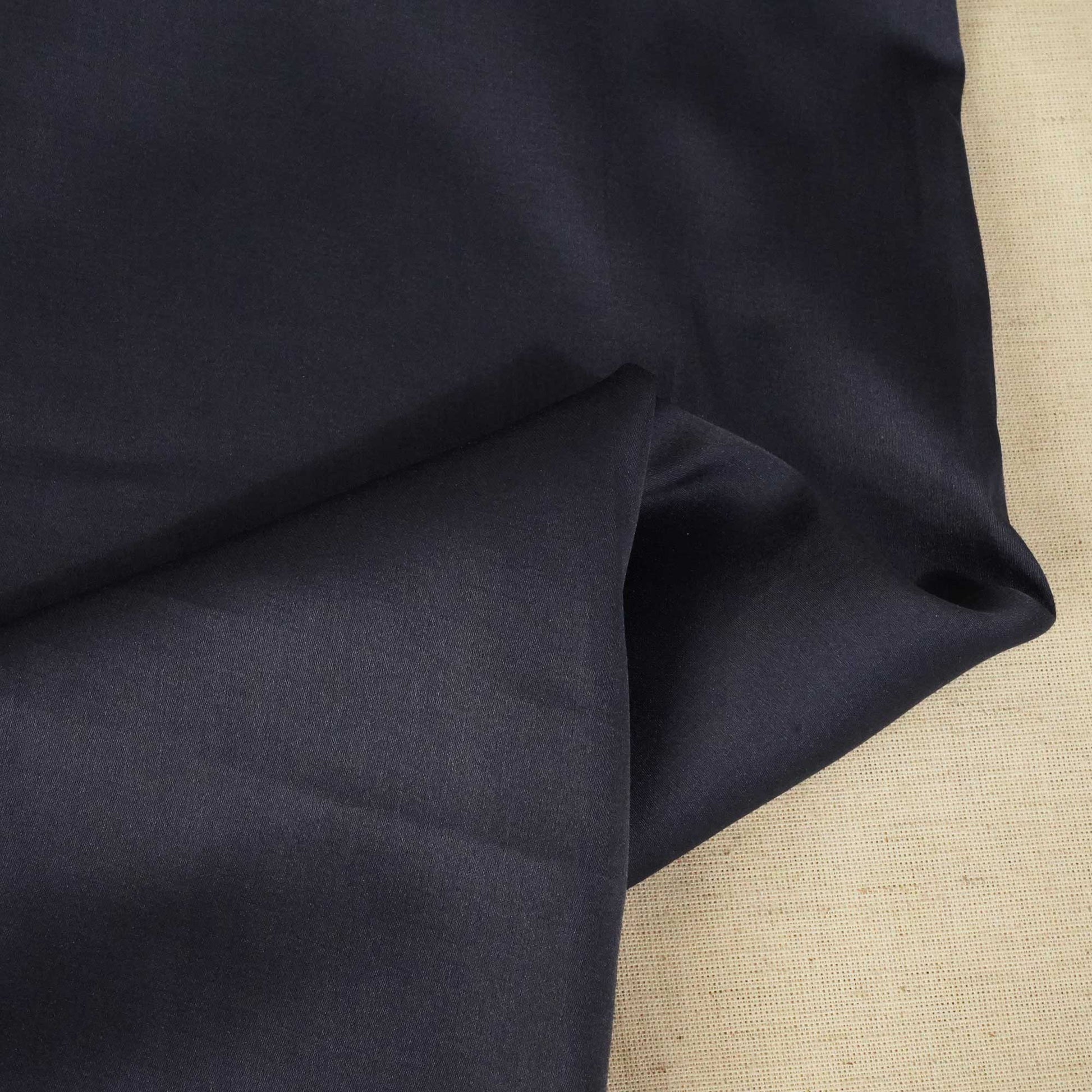Slate Blue Solid Bemberg Silk Fabric KC-13538
