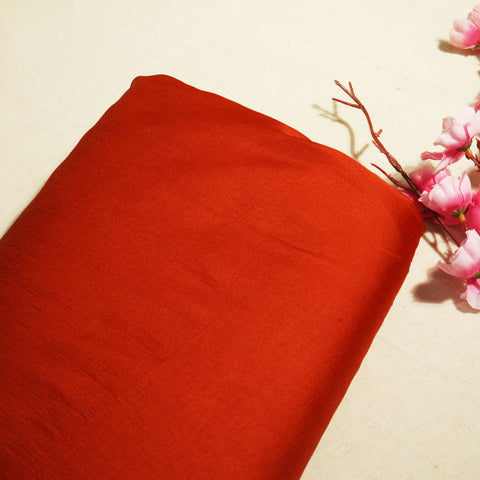 Rust Brown Solid Bemberg Silk KC-13547