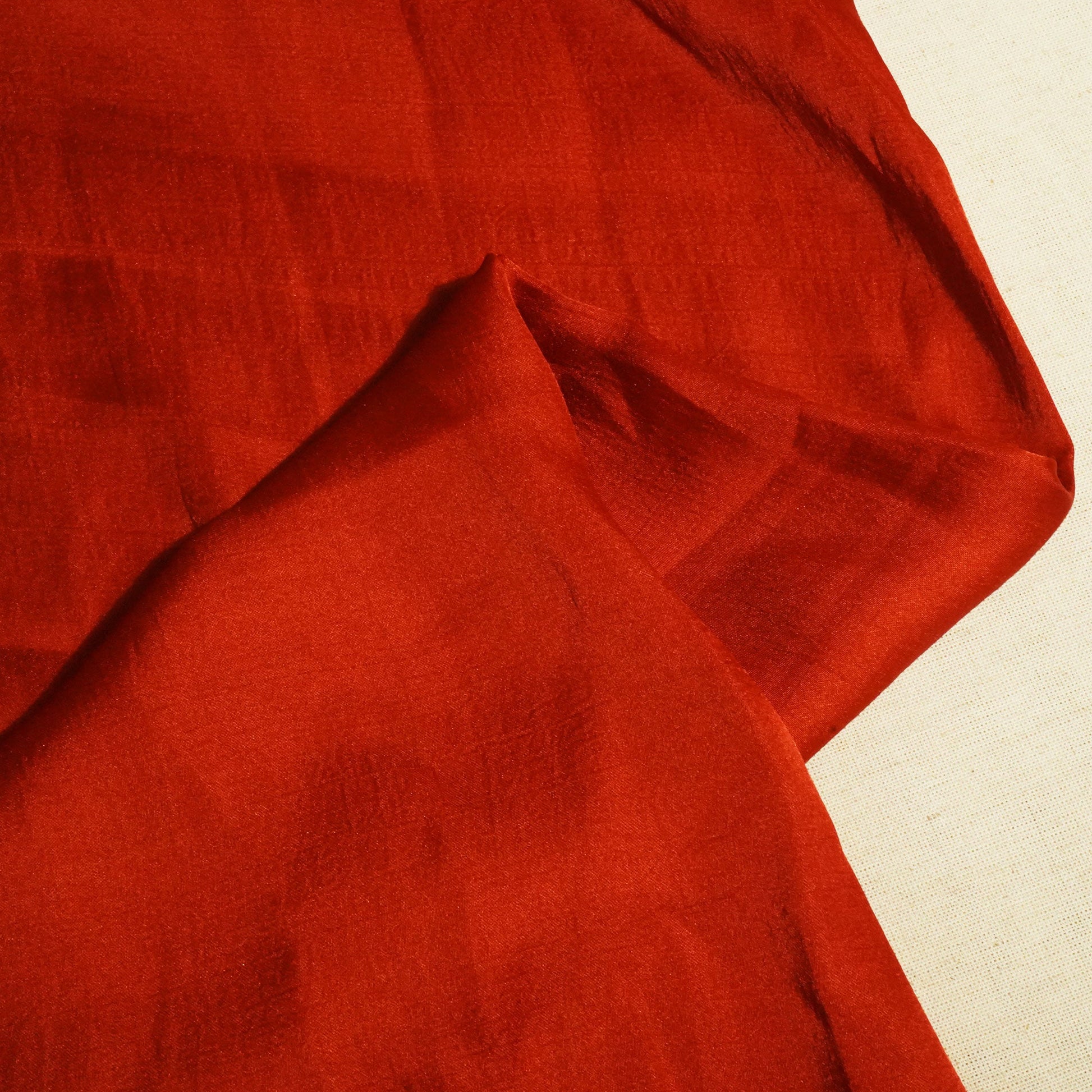 Rust Brown Solid Bemberg Silk KC-13547