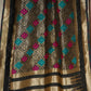 Premium Black Geometrical Print Banarsi Jacquard Dupatta