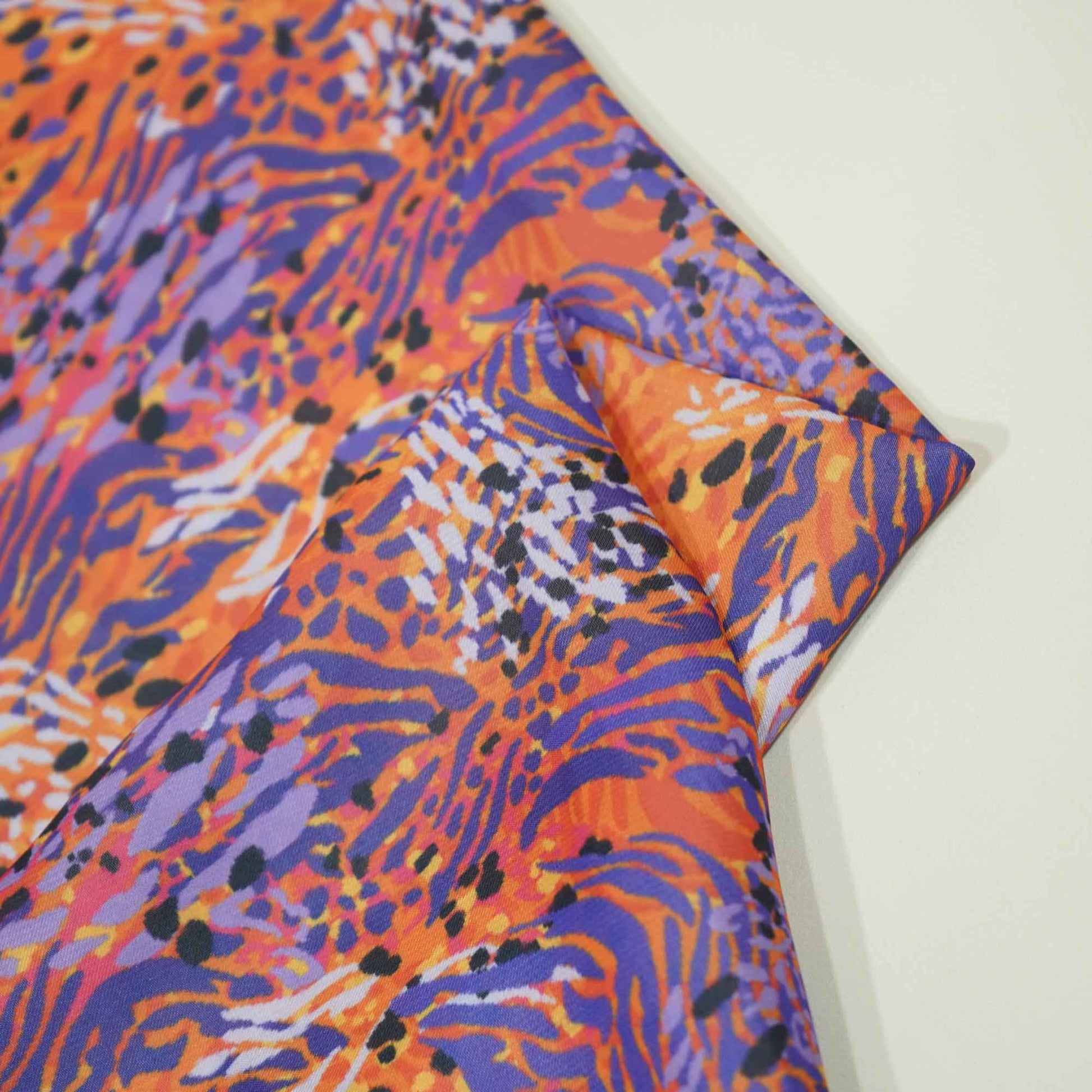 Multicolor Animal Print Armani Satin VC-13832