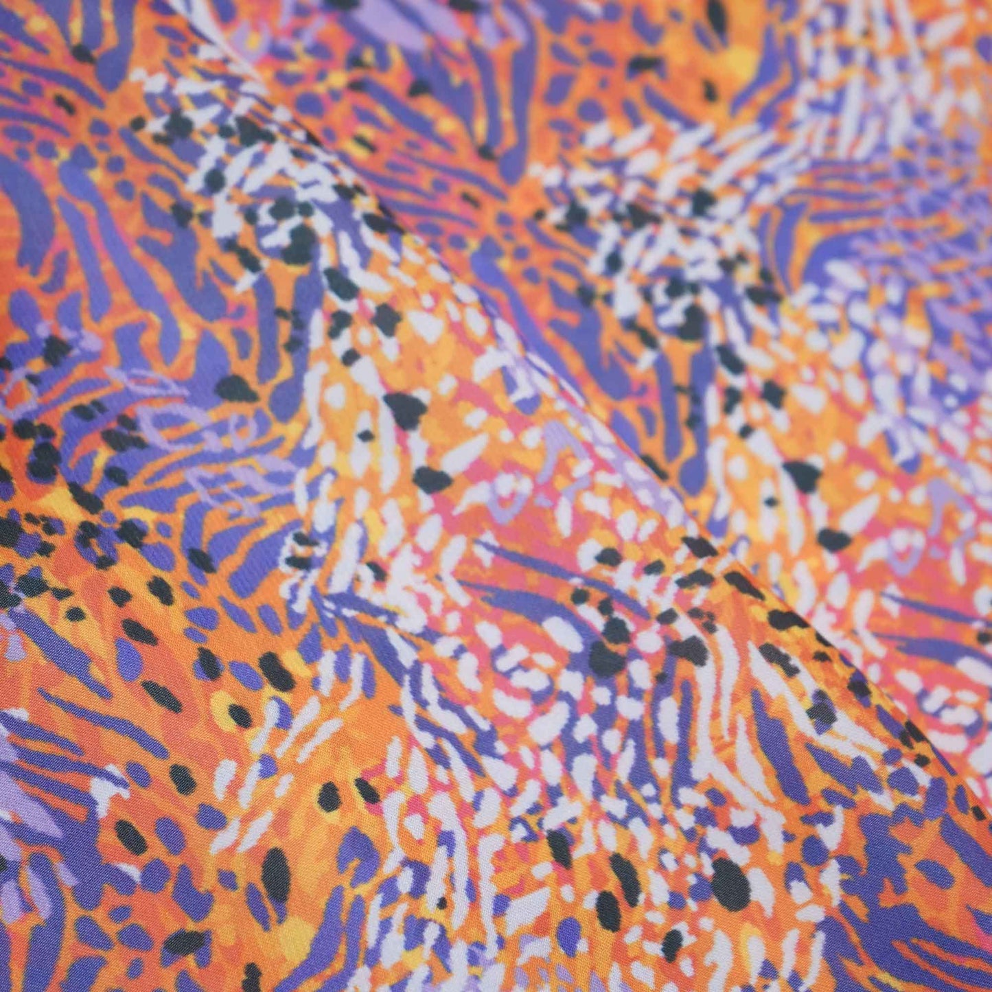 Multicolor Animal Print Armani Satin VC-13832