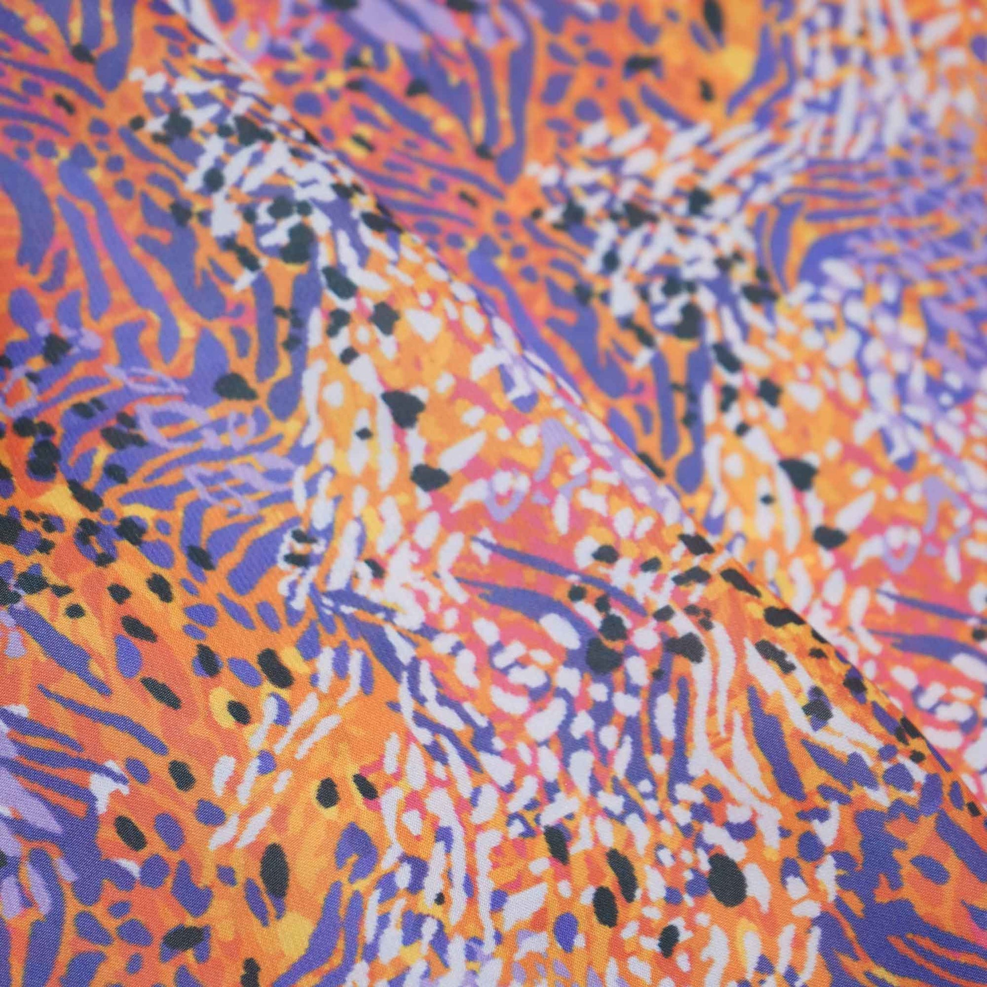 Multicolor Animal Print Armani Satin VC-13832
