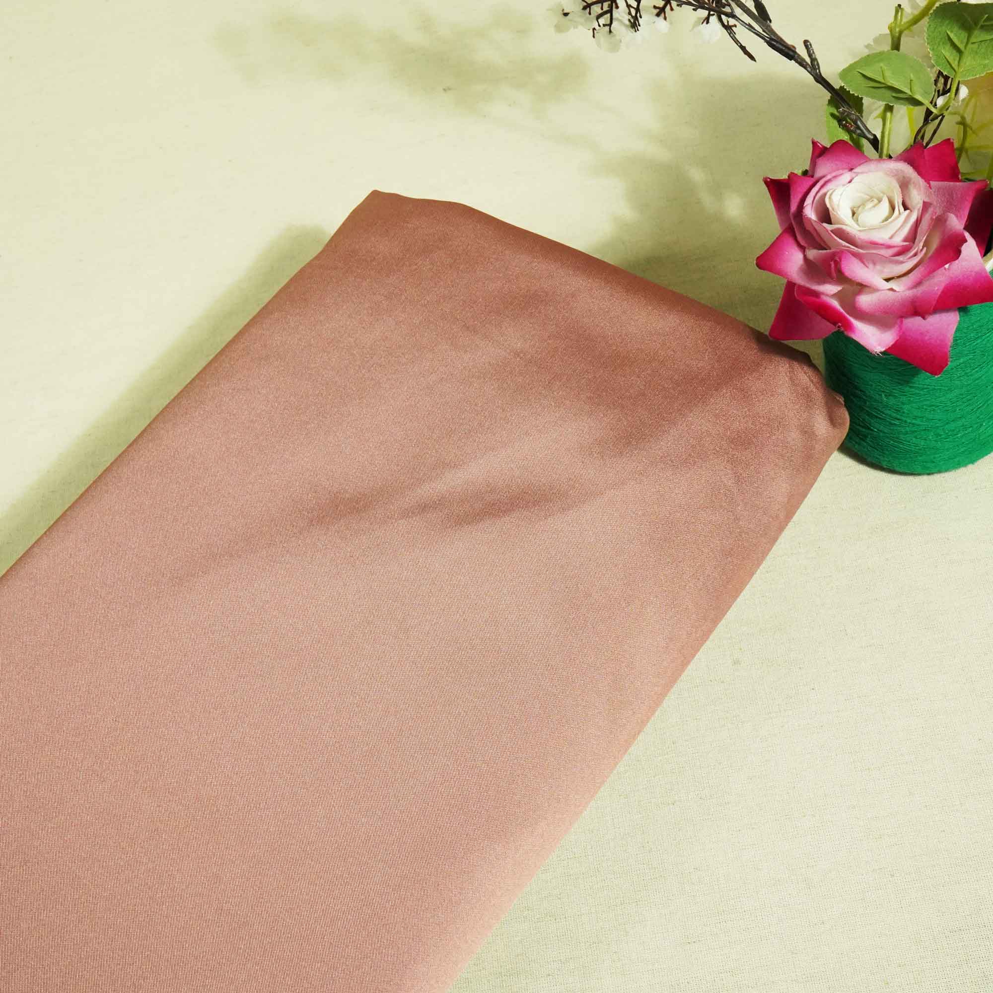 Peach Pink Solid Victoria Satin OE-13899