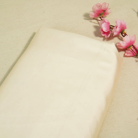 Beige Solid Victoria Satin Fabric OE-13902