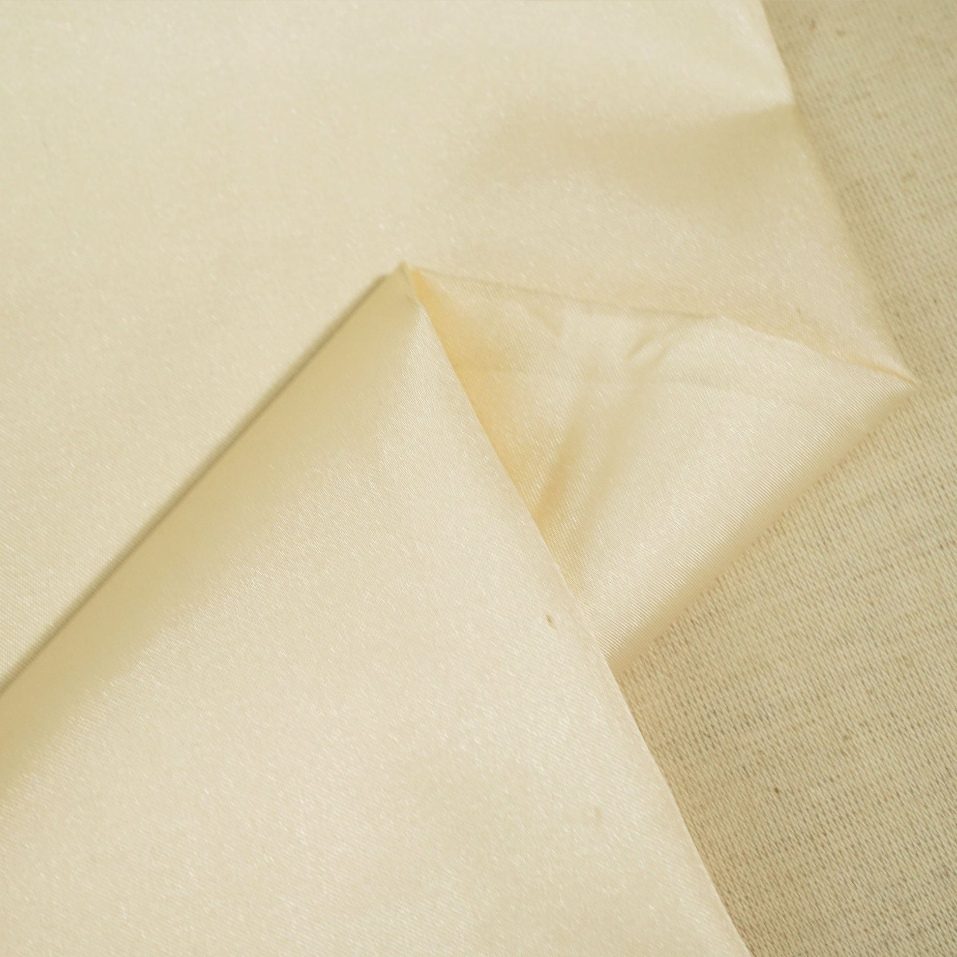 Beige Solid Victoria Satin Fabric OE-13902