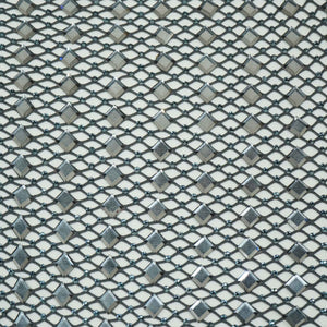 Grey Solid Rhinestone Net CF-13974