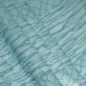 Blue Abstract Weave Knitted OE-13978