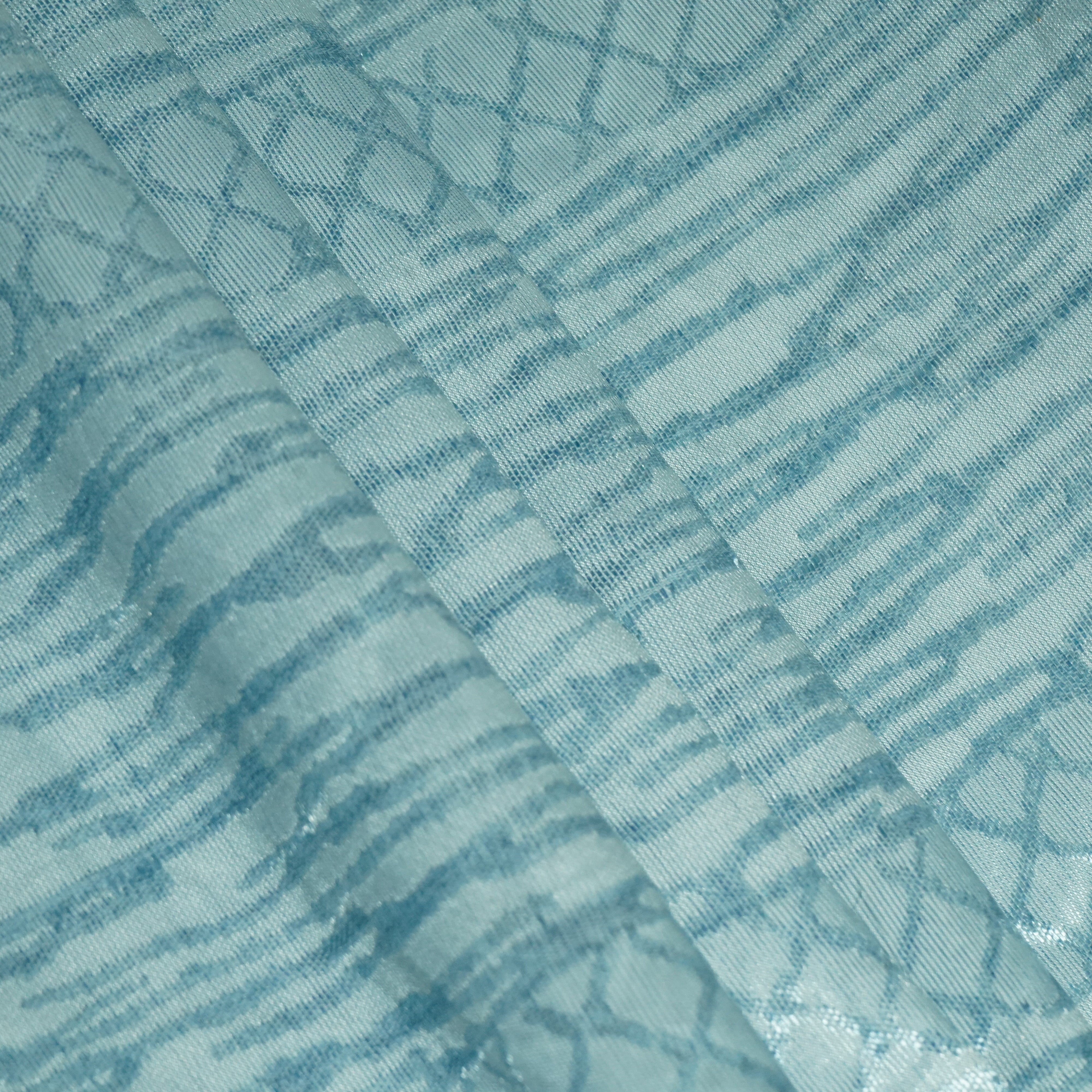Blue Abstract Weave Knitted OE-13978