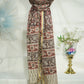 Premium Red and Maroon Kalamkari Prints Dupatta Silk Fabric