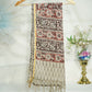 Premium Red and Maroon Kalamkari Prints Dupatta Silk Fabric